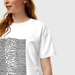 Футболка оверсайз женская Unknown Pleasures, цвет: белый — фото 2