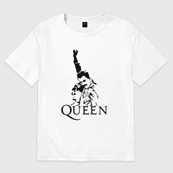 Футболка оверсайз женская Queen: Rock You, цвет: белый