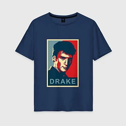 Женская футболка оверсайз Drake
