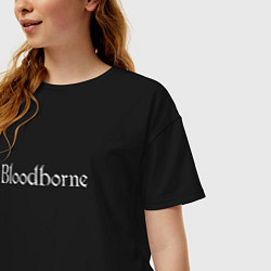 Футболка оверсайз женская Bloodborne, цвет: черный — фото 2