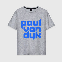 Футболка оверсайз женская Paul van Dyk: Filled, цвет: меланж