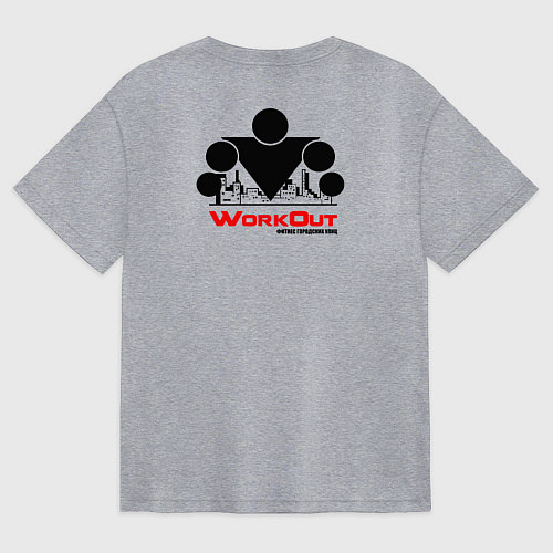 Женская футболка оверсайз Фитнес Городских Улиц / Меланж – фото 2