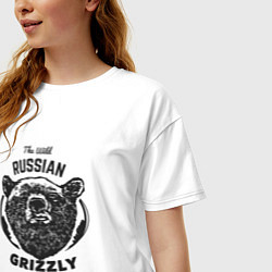 Футболка оверсайз женская Russian Grizzly, цвет: белый — фото 2