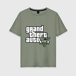 Футболка оверсайз женская GTA Five, цвет: авокадо