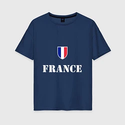 Женская футболка оверсайз France