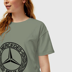 Футболка оверсайз женская Mercedes-Benz, цвет: авокадо — фото 2