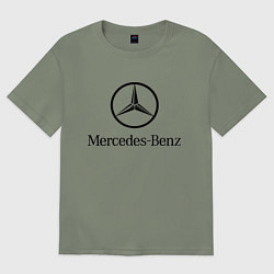 Футболка оверсайз женская Logo Mercedes-Benz, цвет: авокадо