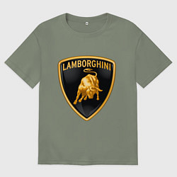Женская футболка оверсайз Lamborghini logo