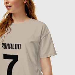 Футболка оверсайз женская RONALDO 7, цвет: миндальный — фото 2