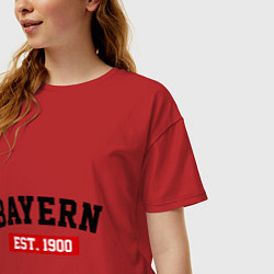 Футболка оверсайз женская FC Bayern Est. 1900, цвет: красный — фото 2