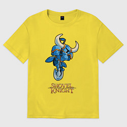 Футболка оверсайз женская Shovel Knight, цвет: желтый