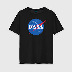 Футболка оверсайз женская NASA: Dasa, цвет: черный