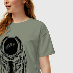 Футболка оверсайз женская Predator Mask, цвет: авокадо — фото 2