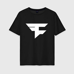 Футболка оверсайз женская FAZE Symbol, цвет: черный