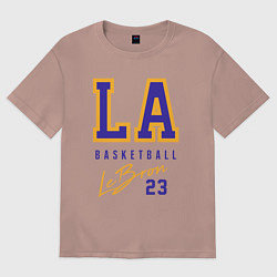 Футболка оверсайз женская Lebron 23: Los Angeles, цвет: пыльно-розовый
