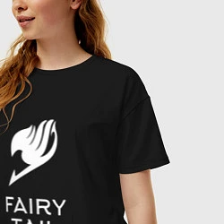 Футболка оверсайз женская Fairy Tail, цвет: черный — фото 2
