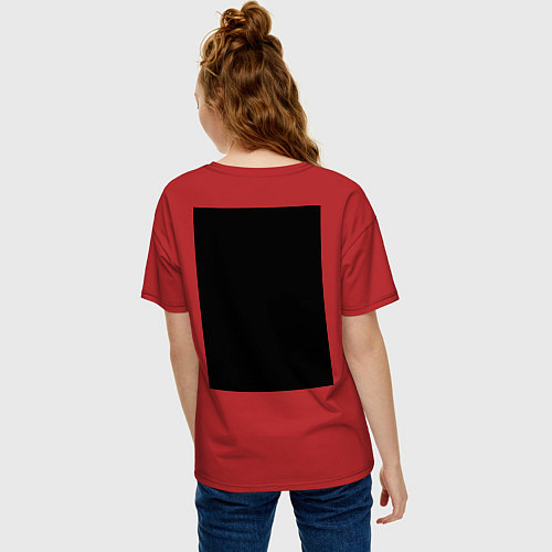 Женская футболка оверсайз 21 Top: Yellow Trench / Красный – фото 4