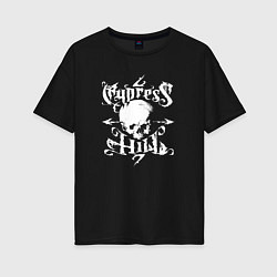 Футболка оверсайз женская Cypress Hill, цвет: черный