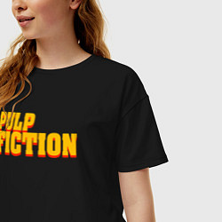 Футболка оверсайз женская Pulp Fiction, цвет: черный — фото 2