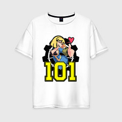 Женская футболка оверсайз Fallout: 101 Girl