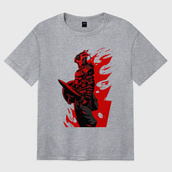 Футболка оверсайз женская Убийца гоблинов, цвет: меланж