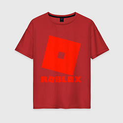 Футболка оверсайз женская Roblox Logo, цвет: красный