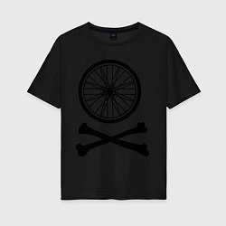 Футболка оверсайз женская Bicycle, цвет: черный