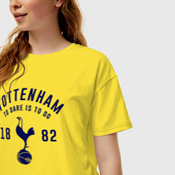 Футболка оверсайз женская FC Tottenham 1882, цвет: желтый — фото 2