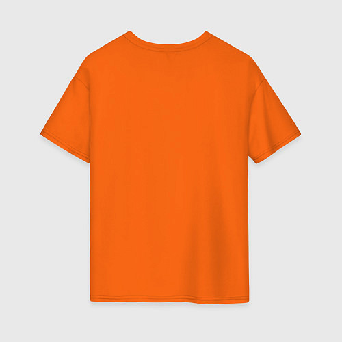Женская футболка оверсайз Все сбудется! / Оранжевый – фото 2