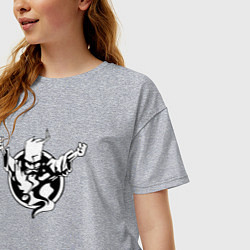 Футболка оверсайз женская Thunderdome logo, цвет: меланж — фото 2