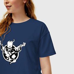 Футболка оверсайз женская Thunderdome logo, цвет: тёмно-синий — фото 2
