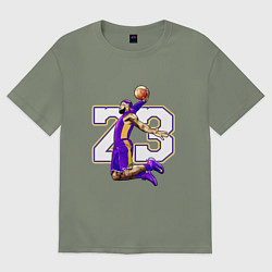 Футболка оверсайз женская Леброн Джеймс, цвет: авокадо