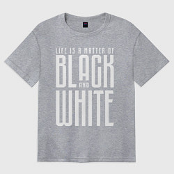 Футболка оверсайз женская Juventus: Black & White, цвет: меланж