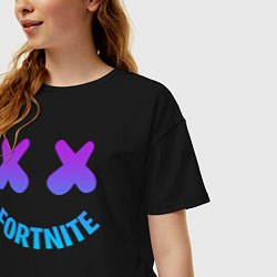 Футболка оверсайз женская FORTNITE x MARSHMELLO, цвет: черный — фото 2