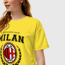 Футболка оверсайз женская Milan: I Rossoneri, цвет: желтый — фото 2