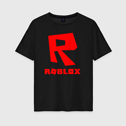 Футболка оверсайз женская ROBLOX, цвет: черный
