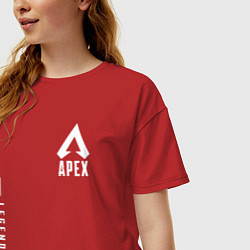 Футболка оверсайз женская Apex Legends Gamer, цвет: красный — фото 2