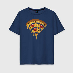 Женская футболка оверсайз Wi-Fi Pizza