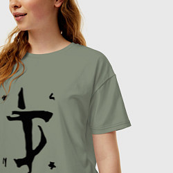 Футболка оверсайз женская DOOM Slayer, цвет: авокадо — фото 2