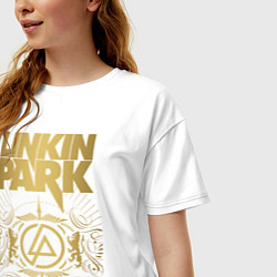 Футболка оверсайз женская Linkin Park: Road to Revolution, цвет: белый — фото 2