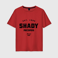 Футболка оверсайз женская Shady records, цвет: красный