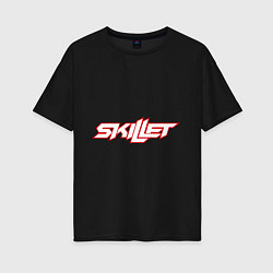Женская футболка оверсайз Skillet