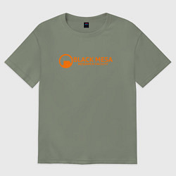 Футболка оверсайз женская Black Mesa: Research Facility, цвет: авокадо