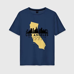 Женская футболка оверсайз Лос-Анджелес - США