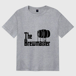 Футболка оверсайз женская The brewmaster, цвет: меланж