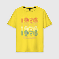 Футболка оверсайз женская 1976 Classic, цвет: желтый