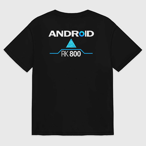 Женская футболка оверсайз RK800 CONNOR / Черный – фото 2