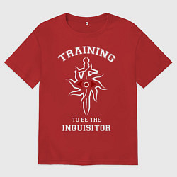 Футболка оверсайз женская Dragon Age: Training, цвет: красный