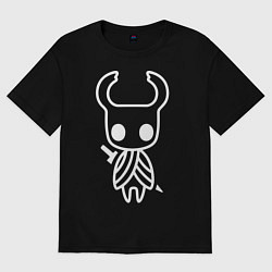 Футболка оверсайз женская Hollow Knight: Minimalism, цвет: черный