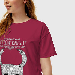 Футболка оверсайз женская Hollow Knight, цвет: маджента — фото 2